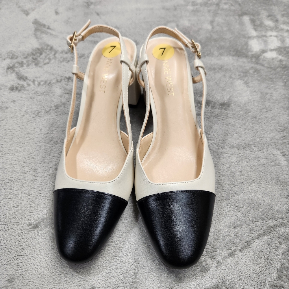 Nine West Unda Dress Pumps, New Without Tags, Block,Covered heel 2.4" - Picture 4 of 7